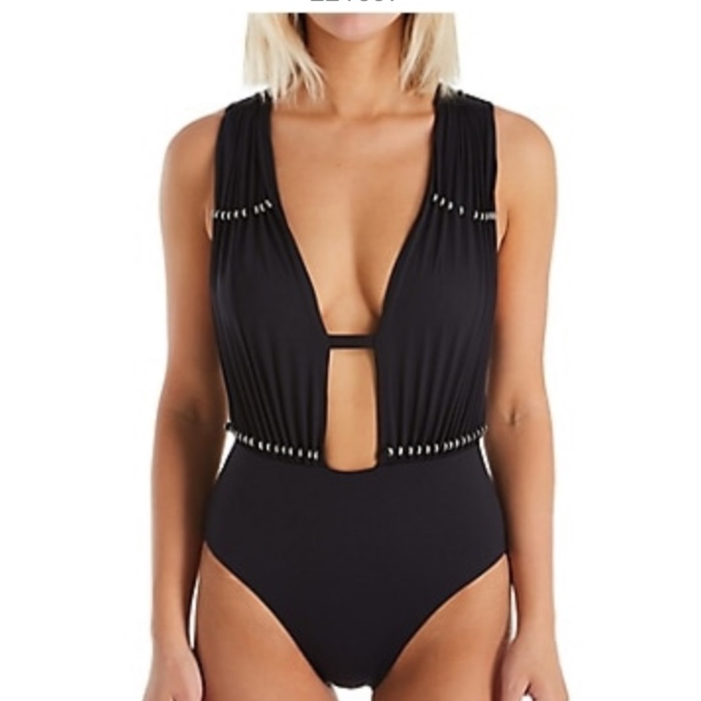 Becca reconnect Plunge swimsuit Large NWT
